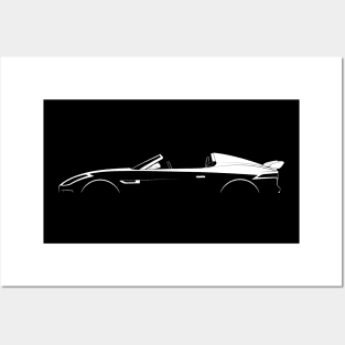 Jaguar F-Type Project 7 Silhouette Posters and Art